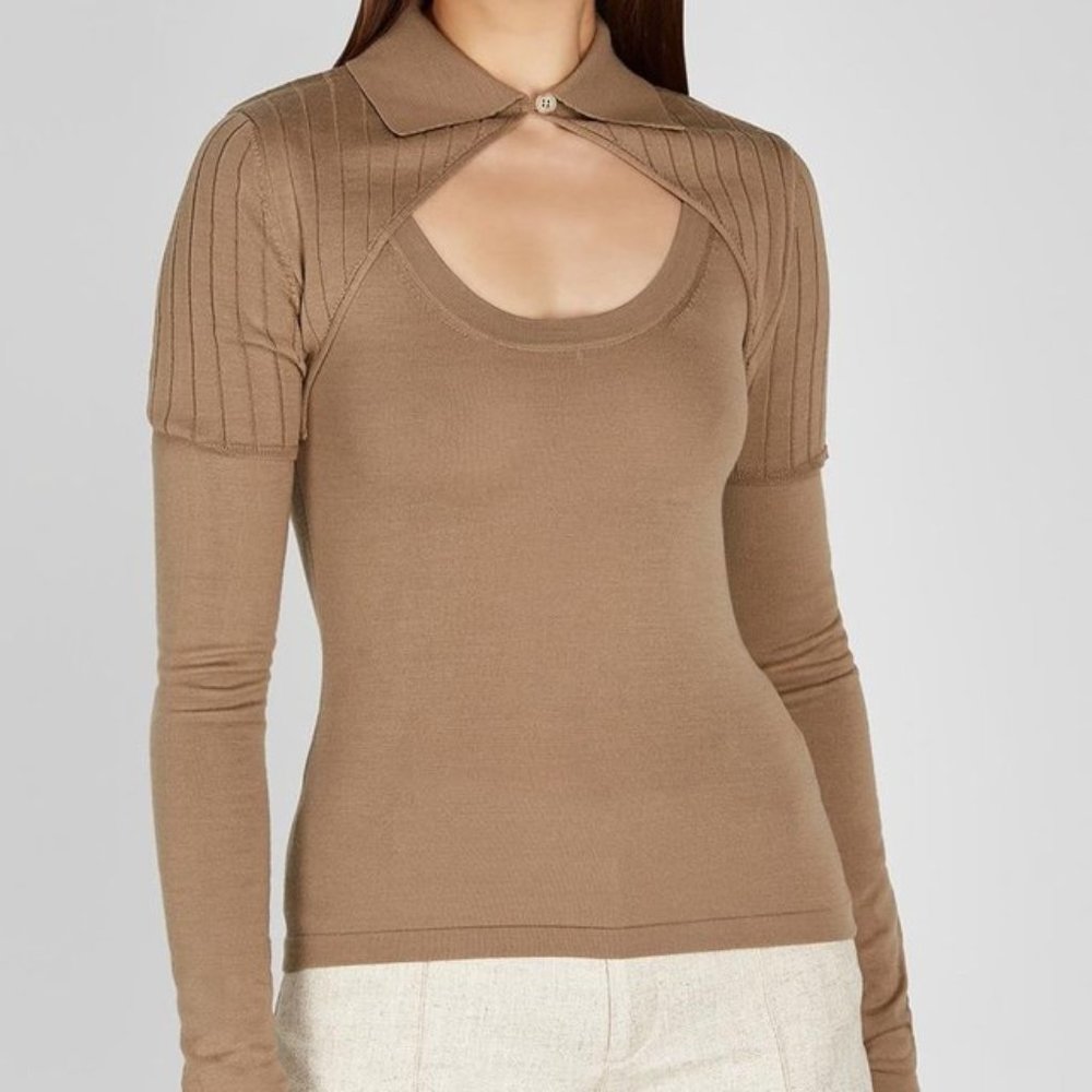 AUTHENTIC Jacquemus La maille Albi knitted top
